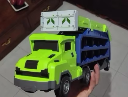 Transforming Rocket Truck with Race Car Storage & Track Launcher