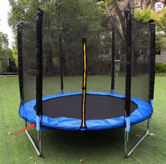 Outdoor Kids' Safety Trampoline with Enclosure Net
